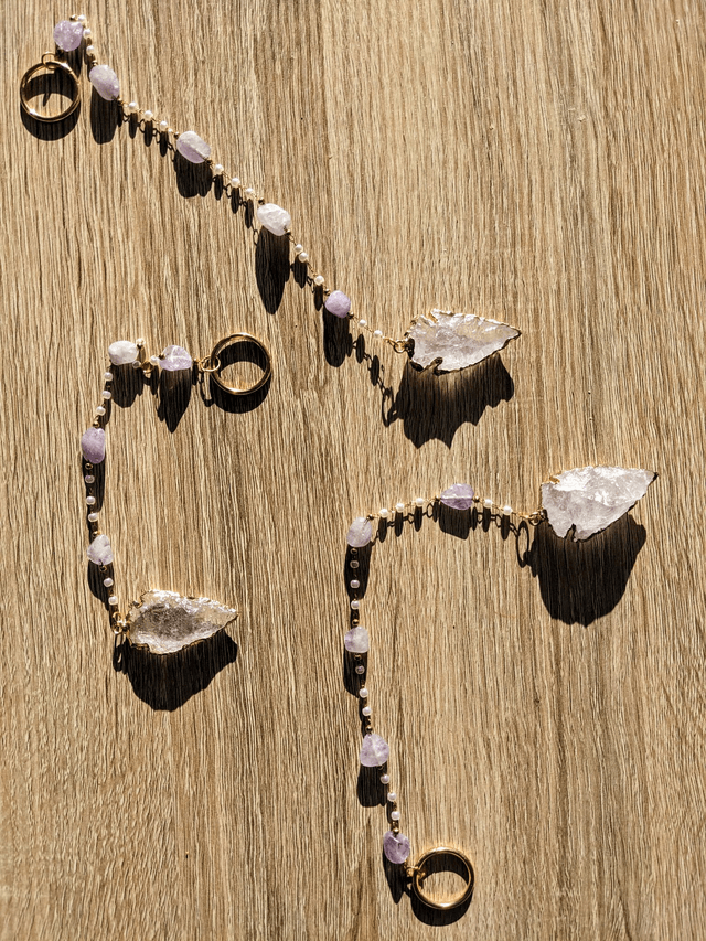 Pendule Divinatoire Quartz Rose