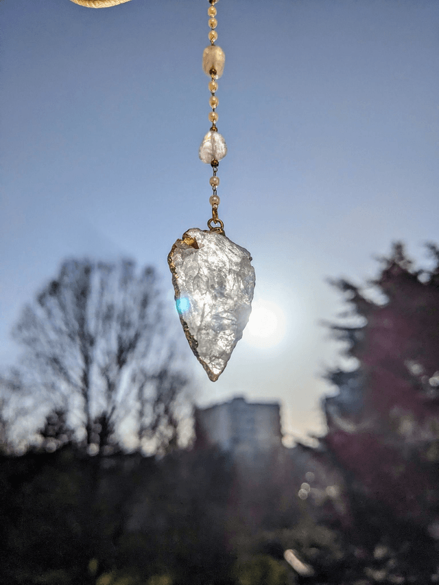 Pendule Divinatoire Quartz Rose