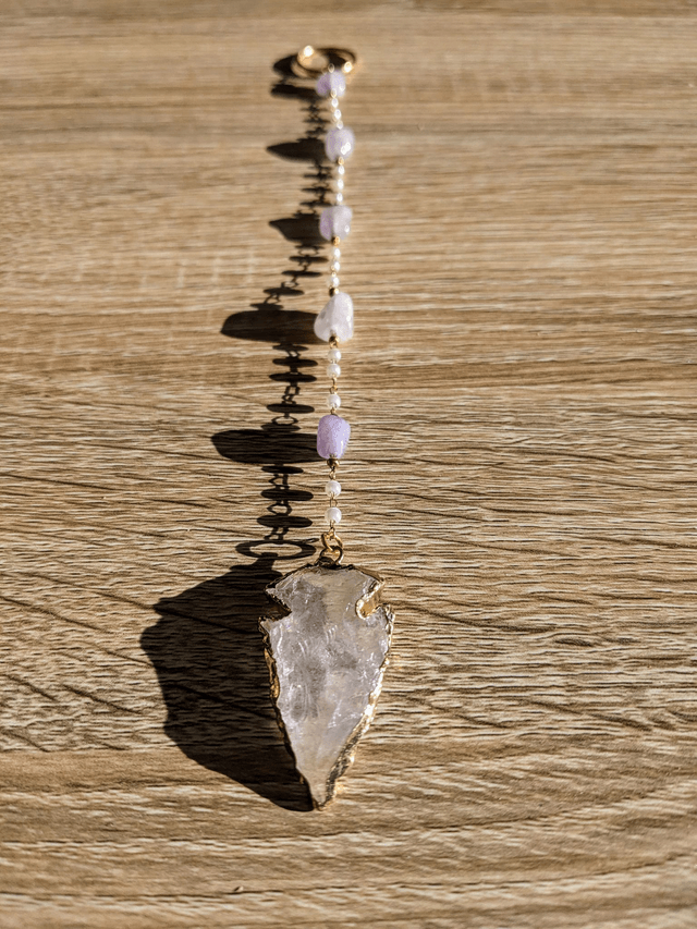 Pendule Divinatoire Quartz Rose